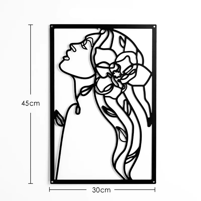 Golden Flora Metal Wall Art