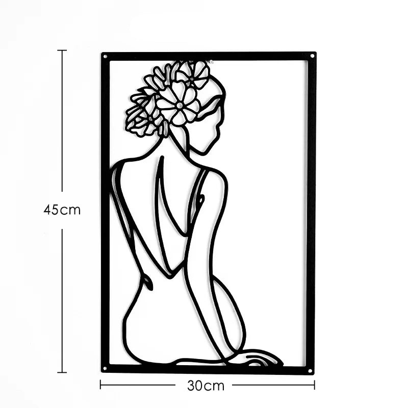 Golden Flora Metal Wall Art
