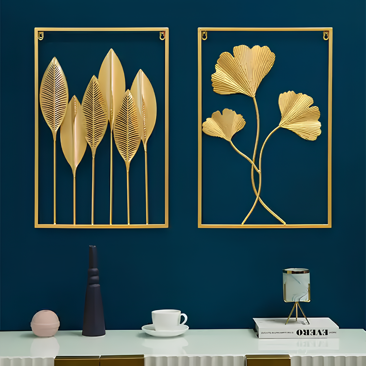 Golden Leaf Wall Art