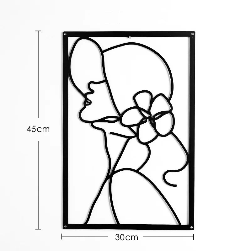 Golden Flora Metal Wall Art