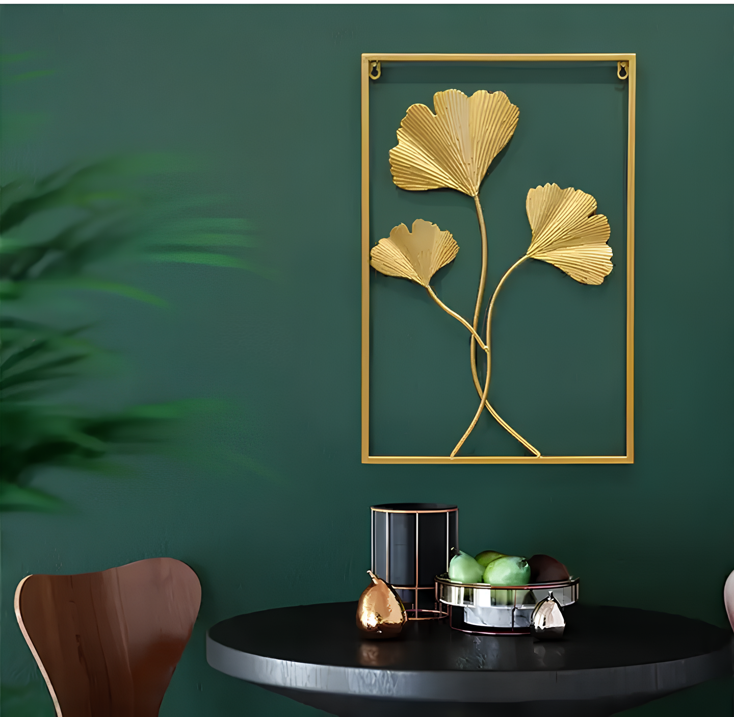Golden Leaf Wall Art