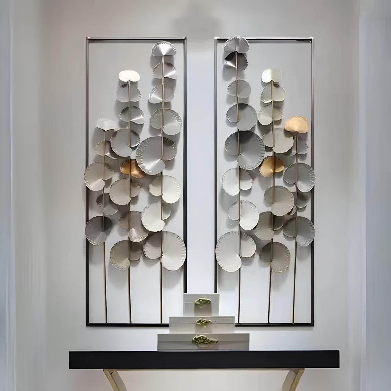Luxe Botanical Metal Wall Art