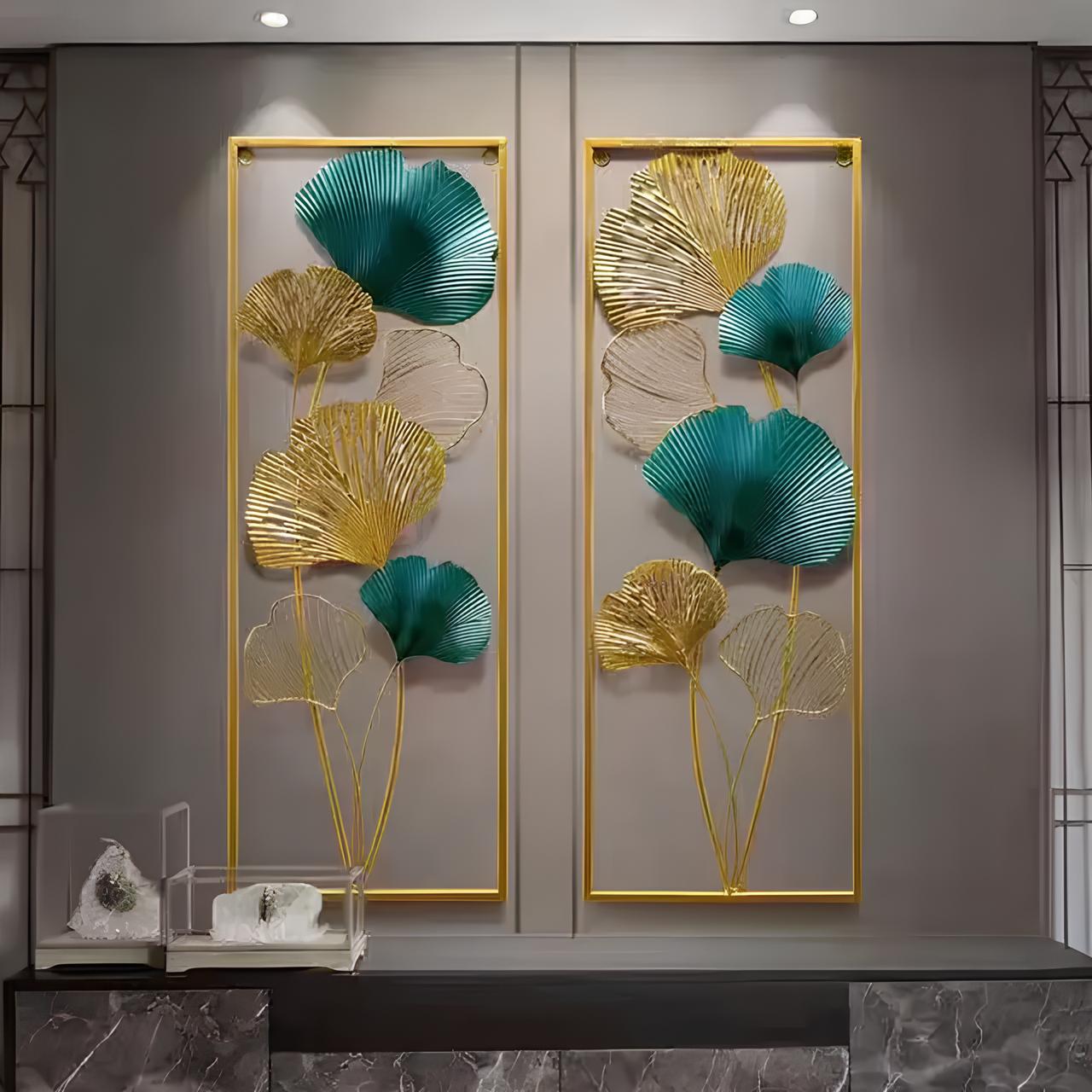 Luxe Botanical Metal Wall Art