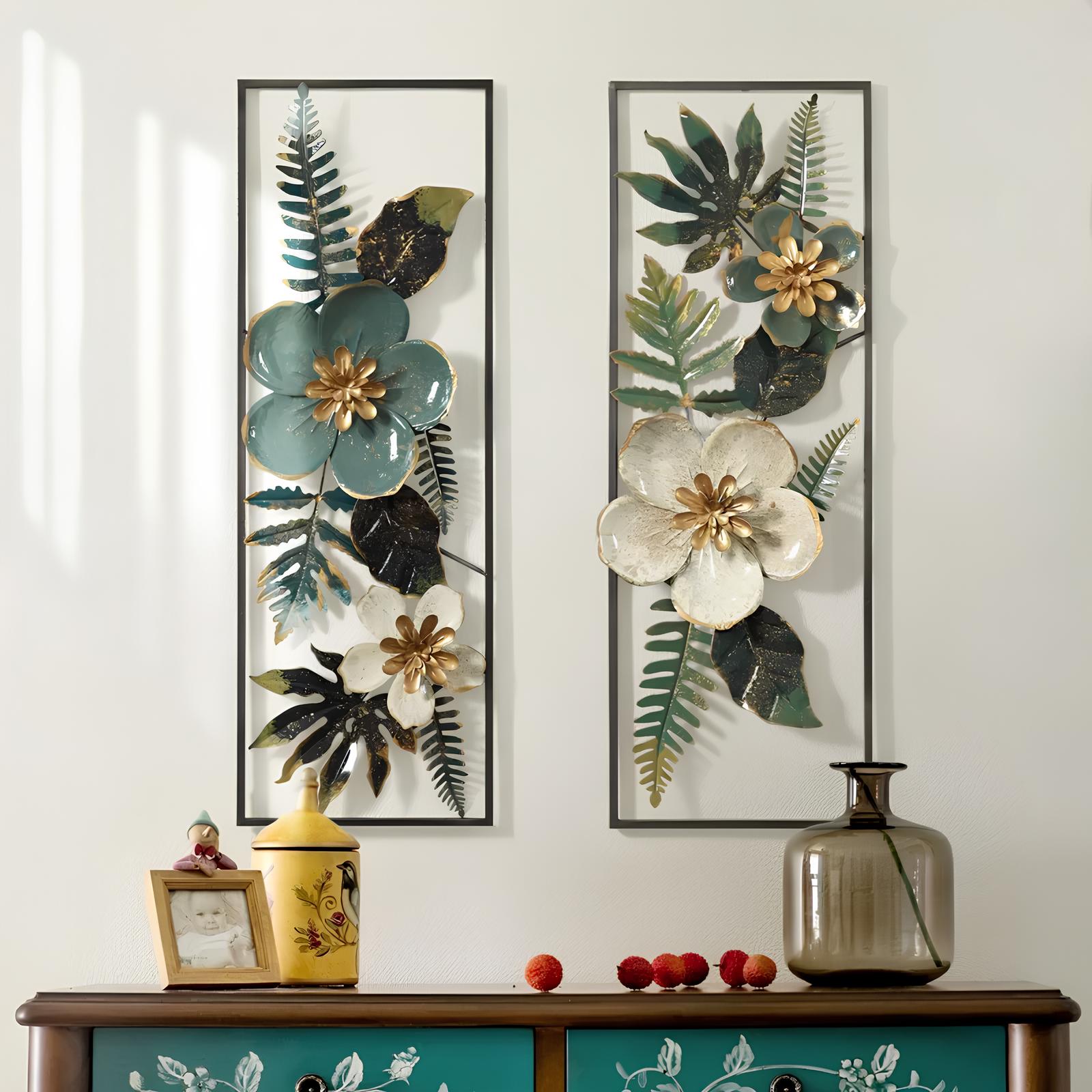 Luxe Botanical Metal Wall Art
