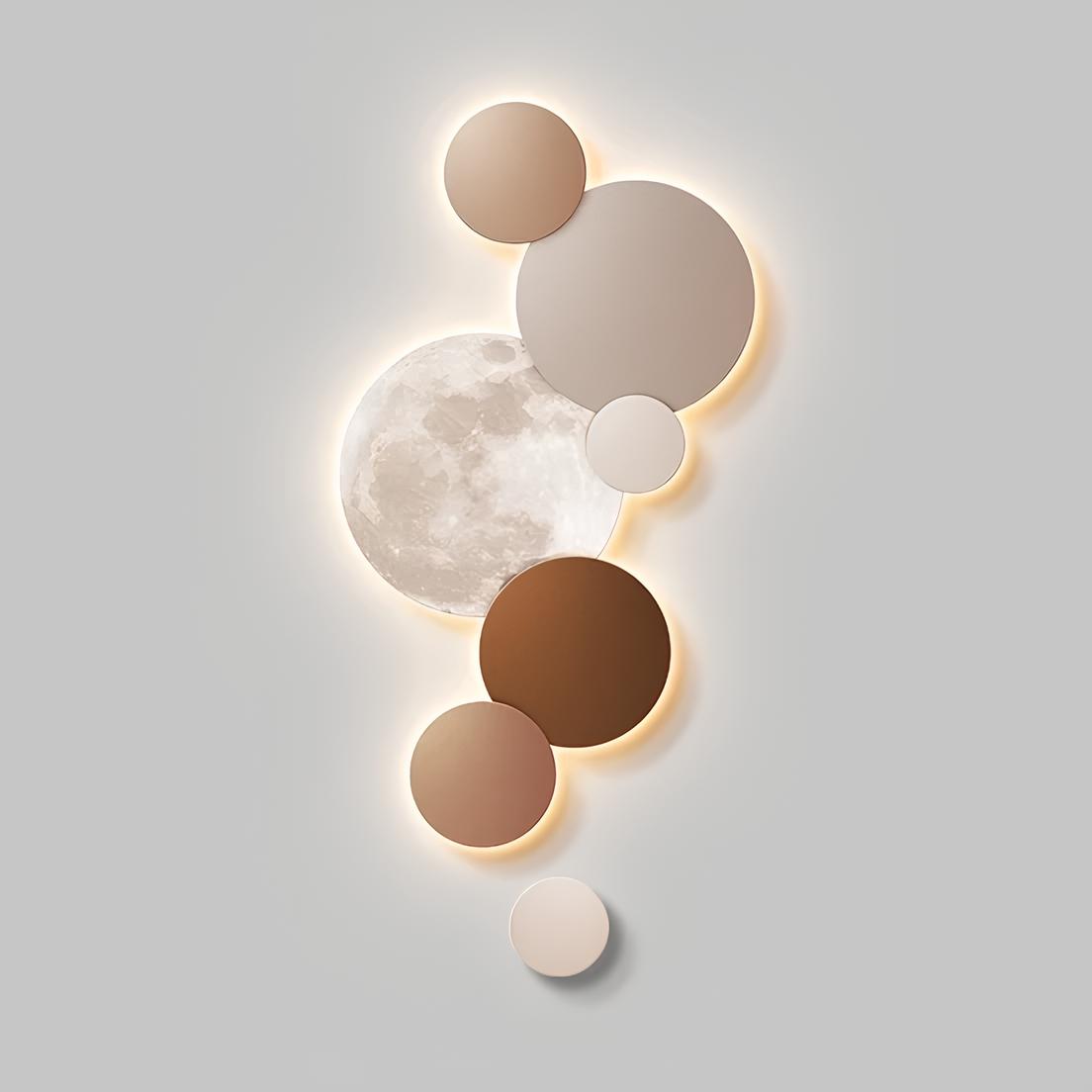 Lunar Glow Modern LED Wall Art