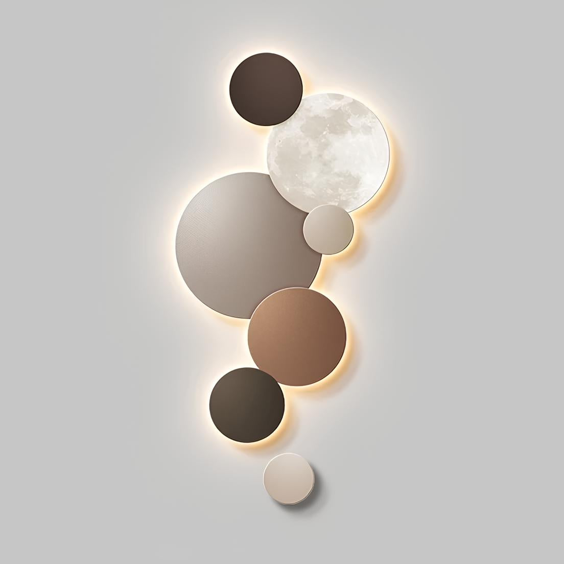 Lunar Glow Modern LED Wall Art