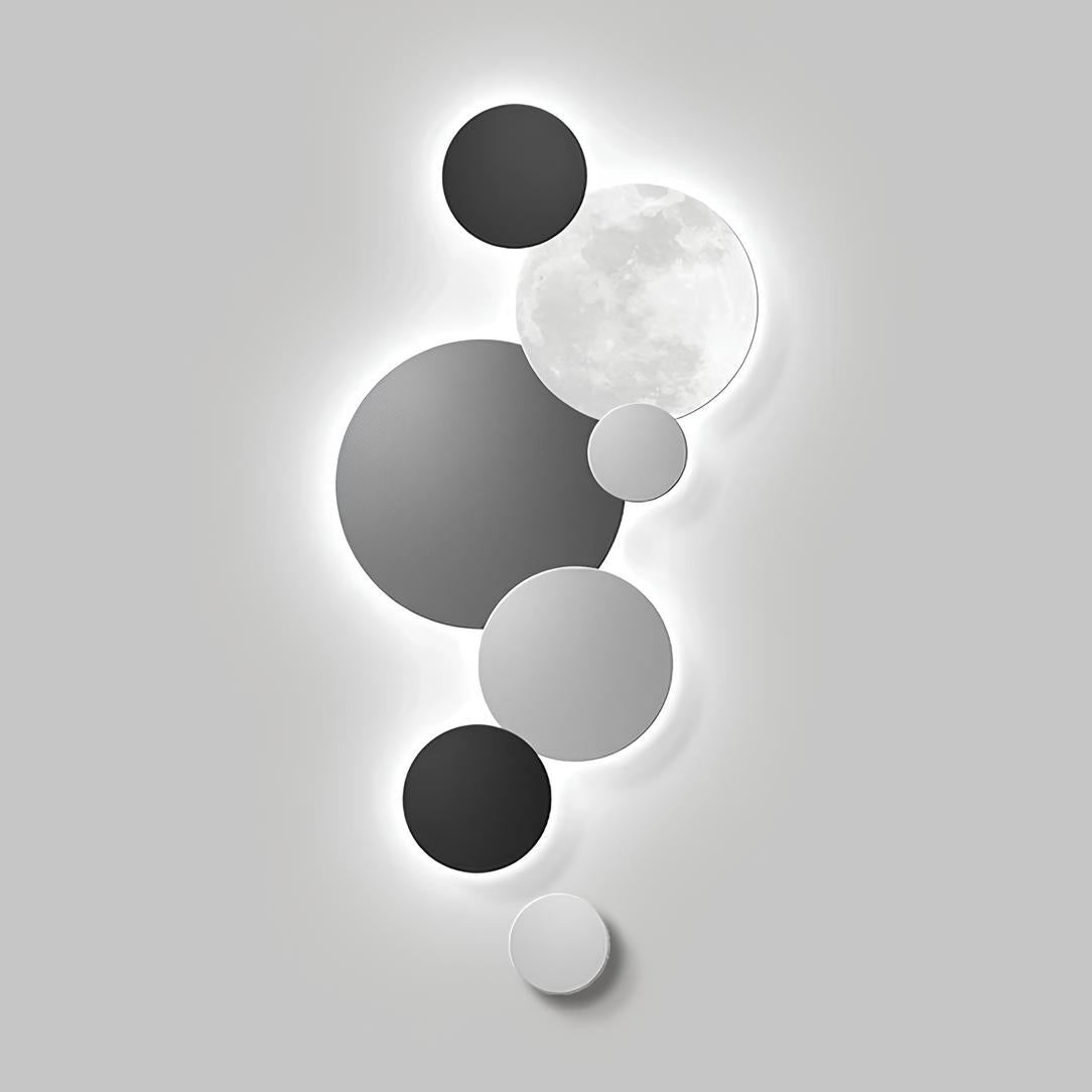 Lunar Glow Modern LED Wall Art