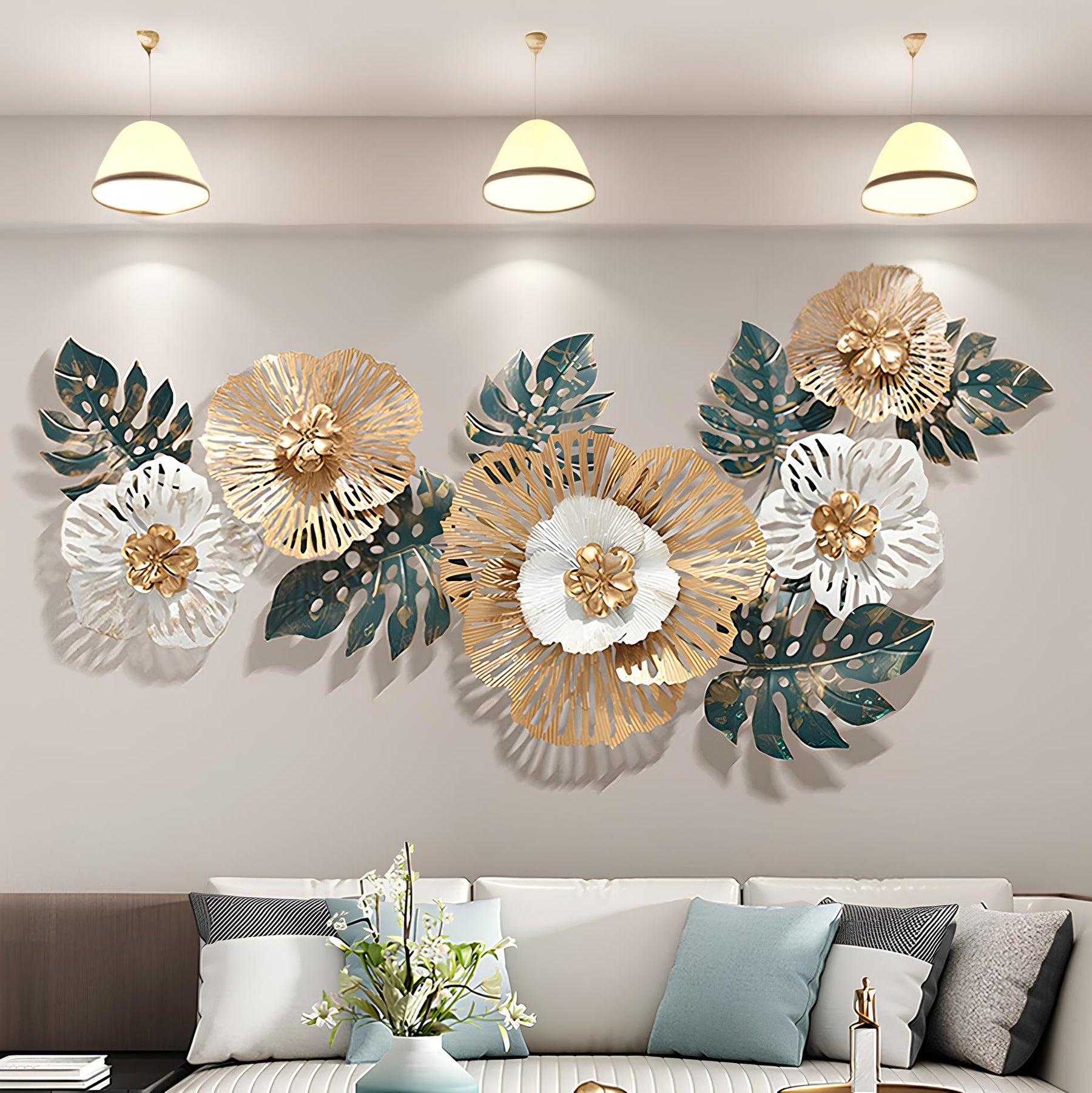 Flower Metal Wall Decor