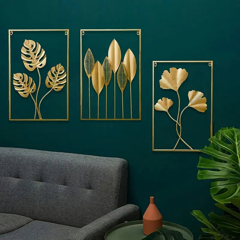 Golden Leaf Wall Art
