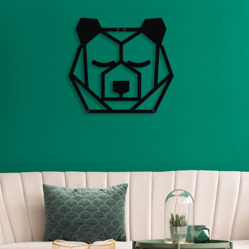 Bear Silhouette Metal Wall Art