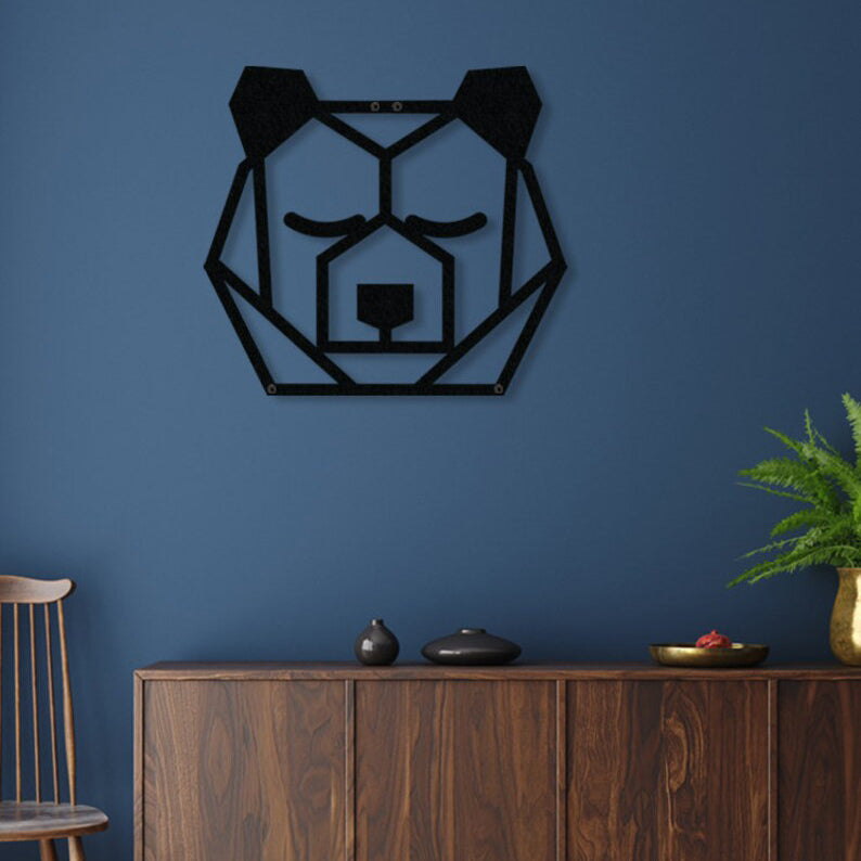 Bear Silhouette Metal Wall Art