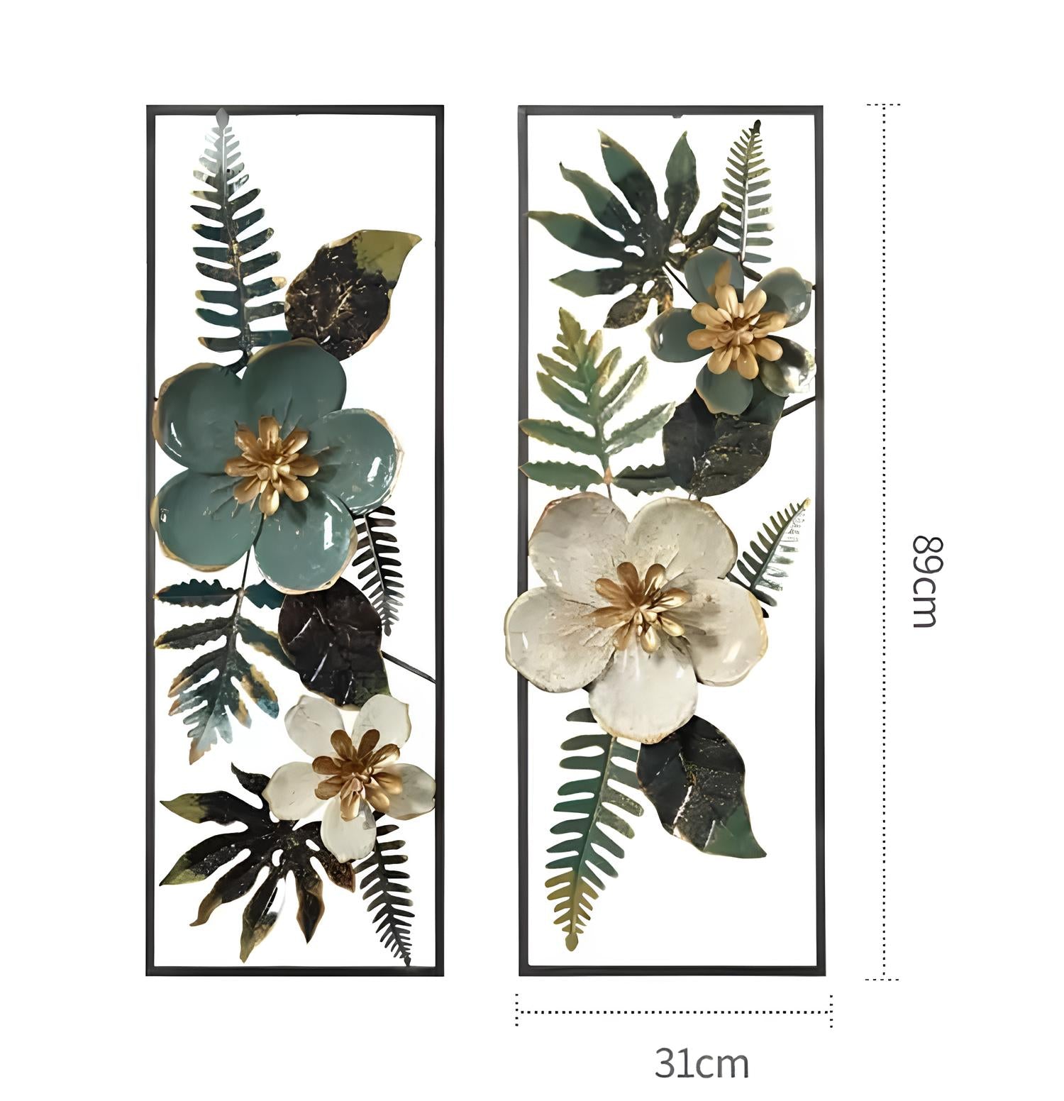 Luxe Botanical Metal Wall Art