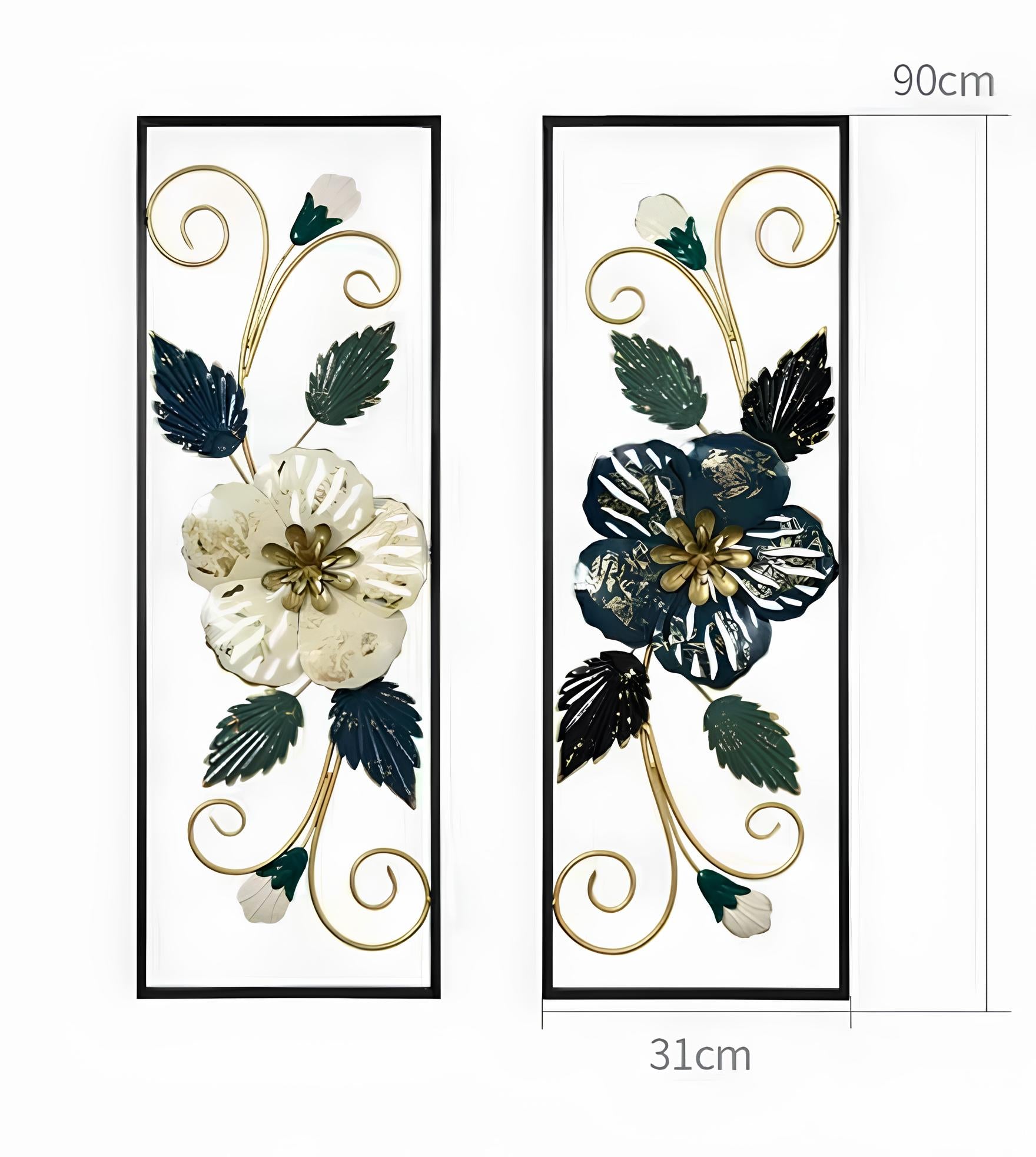 Luxe Botanical Metal Wall Art