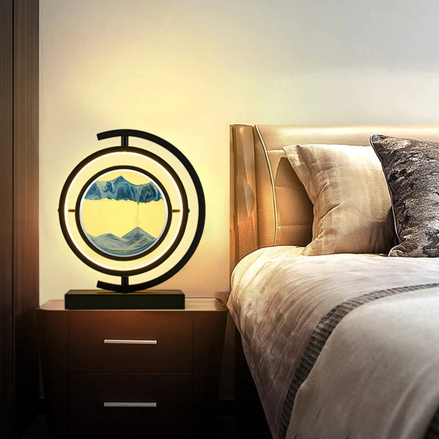 Quicksand 360 Hourglass Lamp with Switch Remote Control
