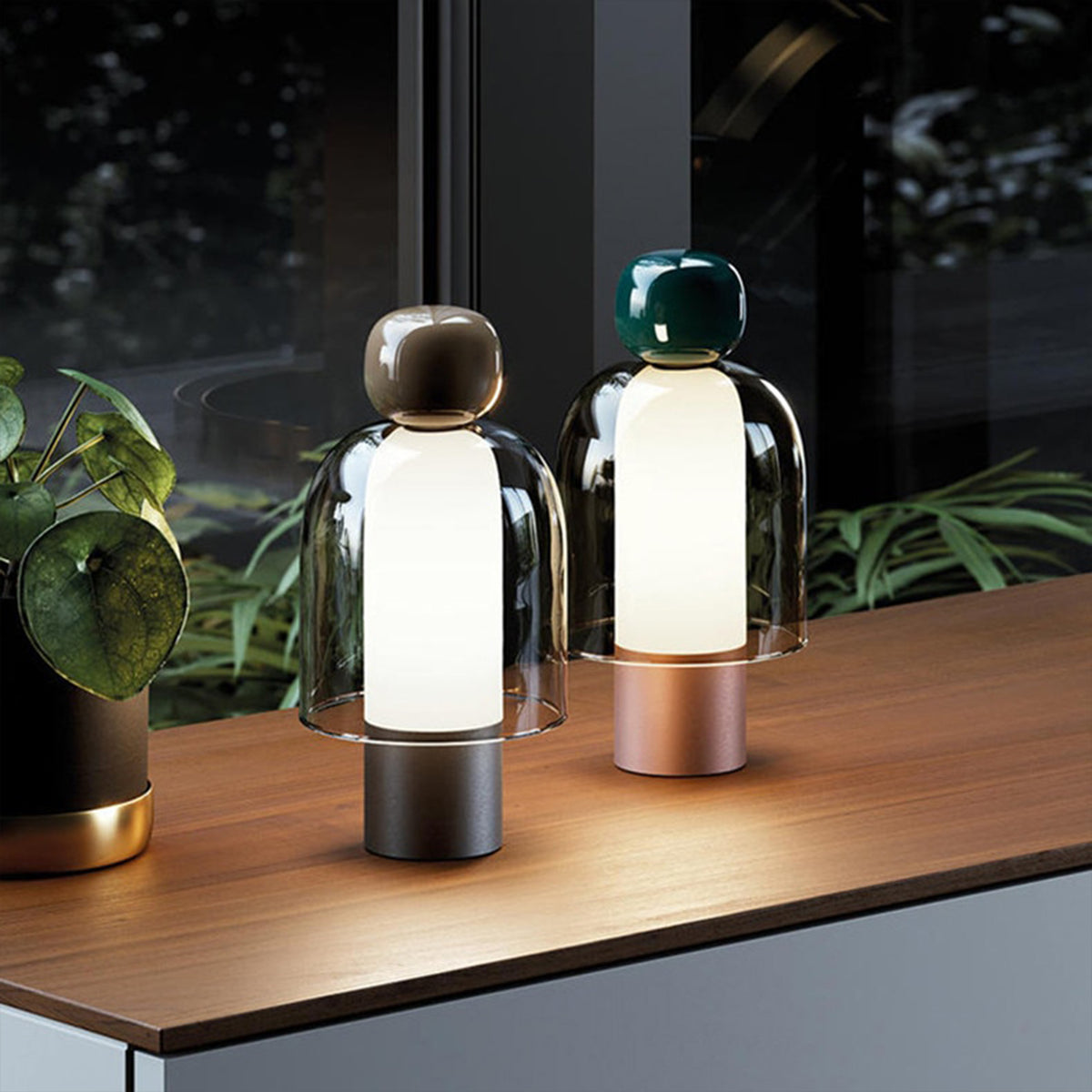 Easy Peasy is the attractive compact lamp décor that is ideal for sitting on your gorgeous console table. 