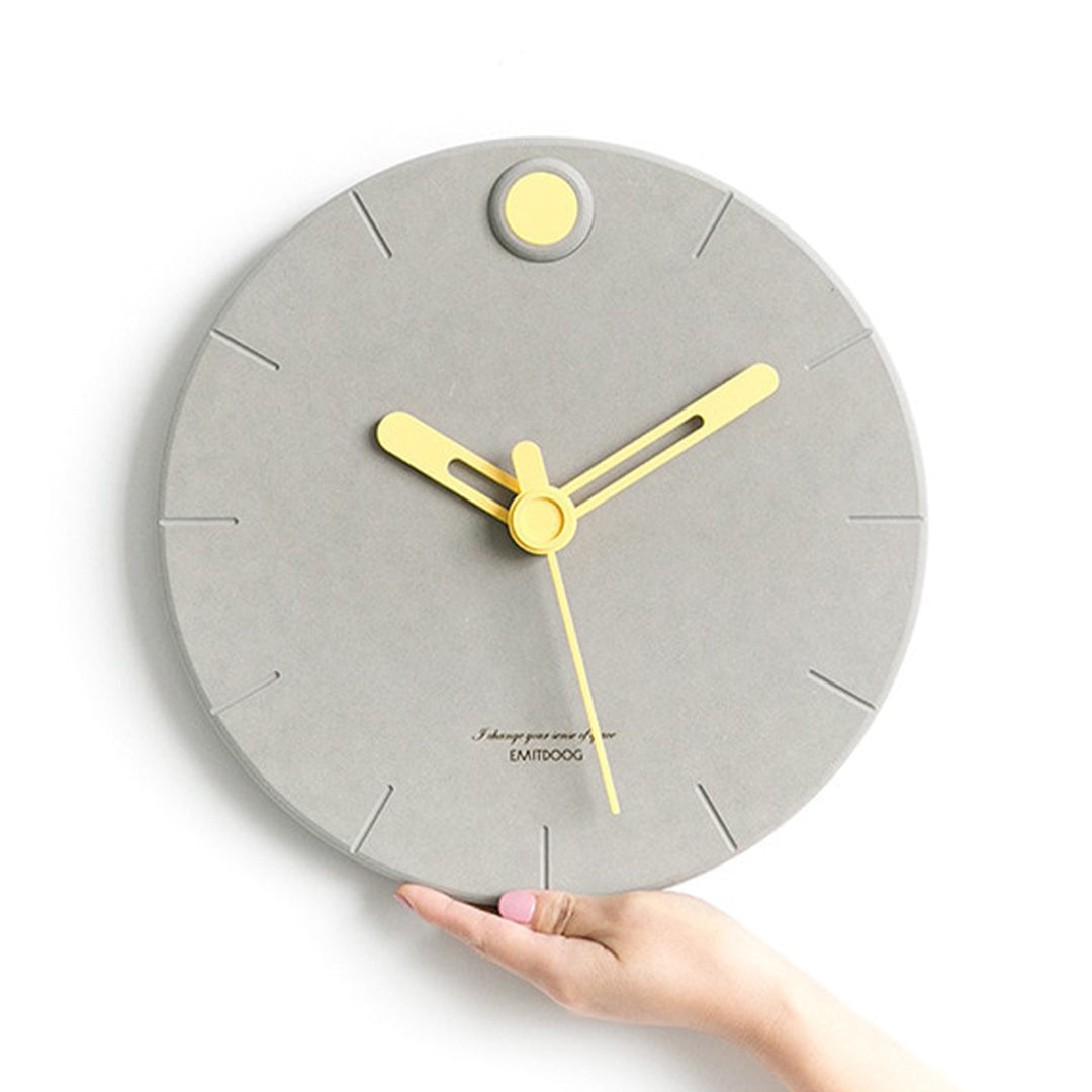 Rustic Wooden Wall Clock Diameter 11.4”