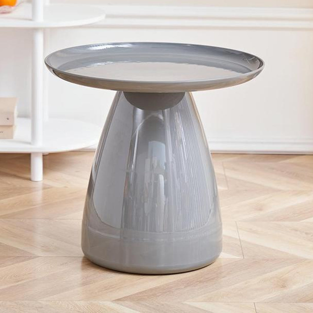 Canaro Side Table simple open shelf storage and a beautiful round table.