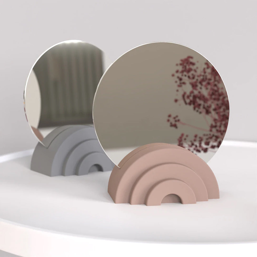 Friz Mirror It looks great on a vanity or even just on a bookshelf for decor.