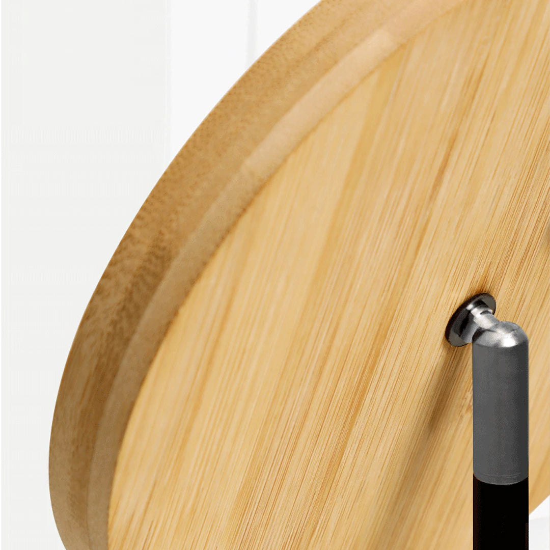 LED Wooden Cosmetic Mirror with Warm Light, Night Light, Sun Light