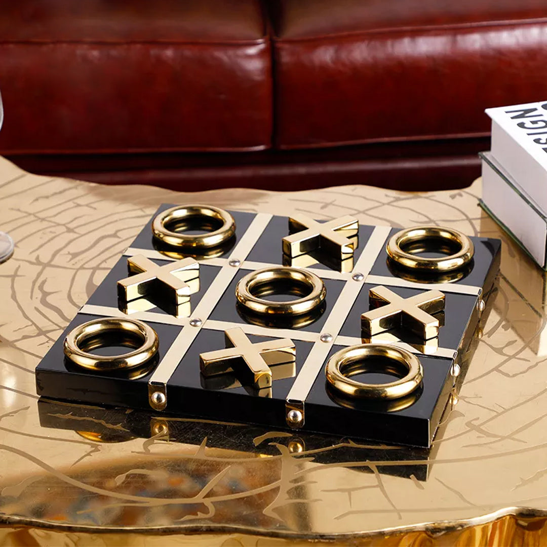 Metal Tic-Tac-Toe Game beautifully handcrafted work of art