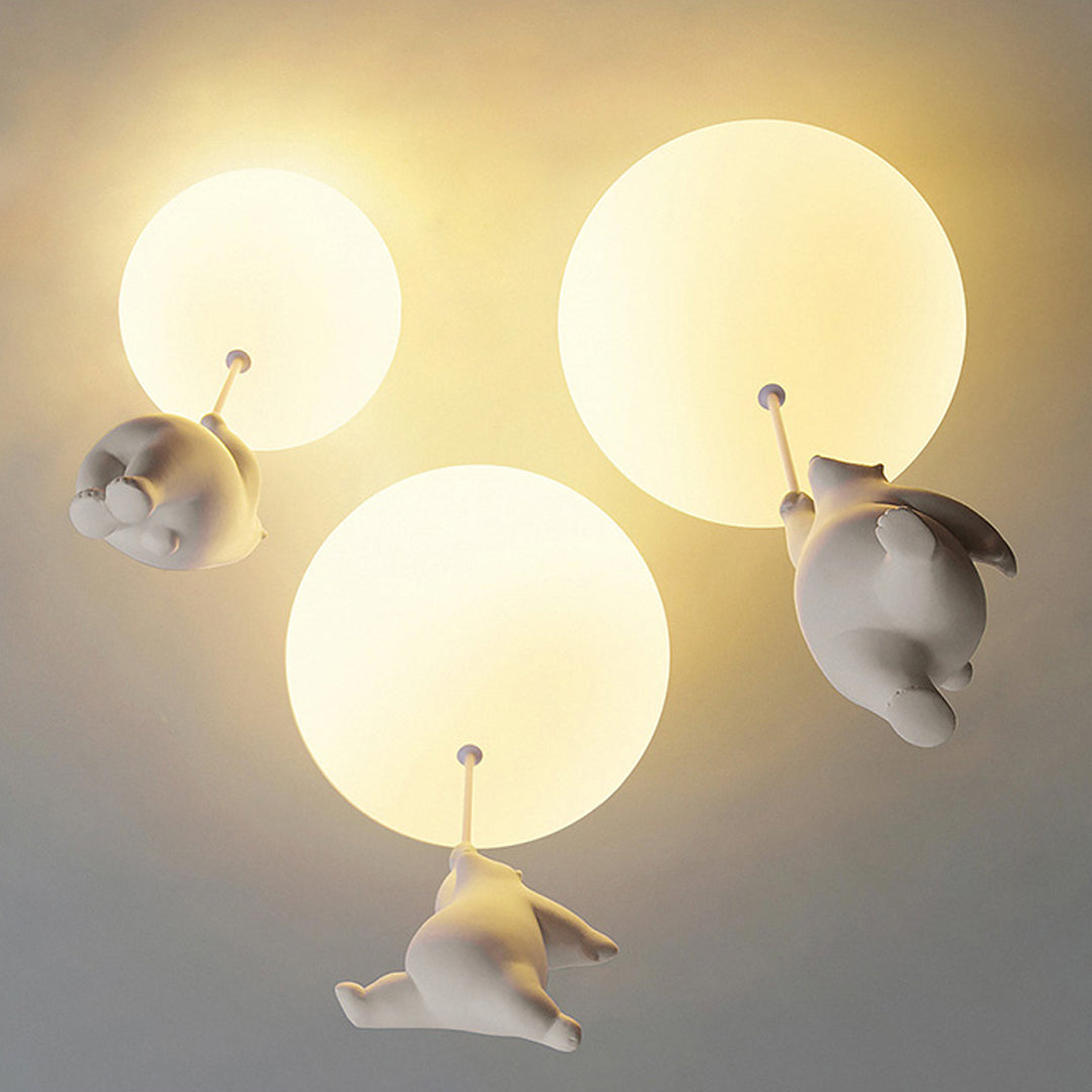 Nexa Cartoon Bear Ceiling Lampshade conveys feelings of happiness and joy