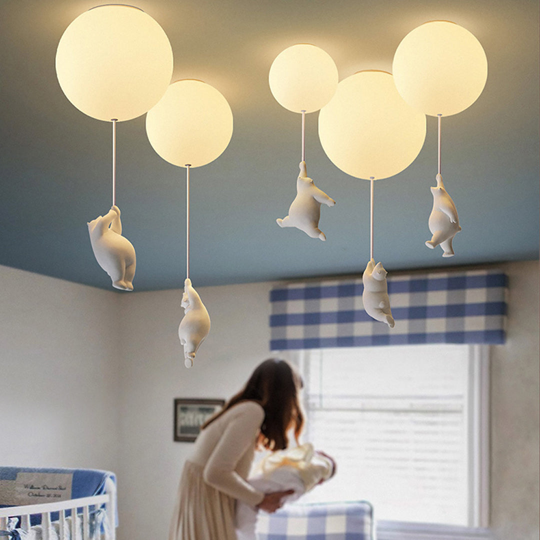 Nexa Cartoon Bear Ceiling Lampshade made with fine-quality material