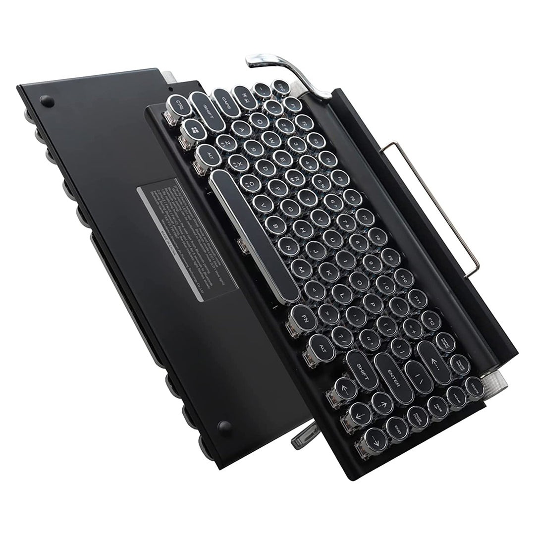 Retro Typewriter Keyboard can be swapped out easily