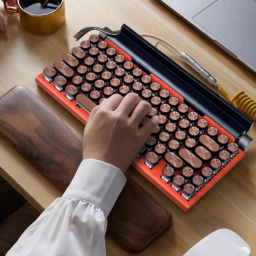 Retro Typewriter Keyboard with the gun-metal ring