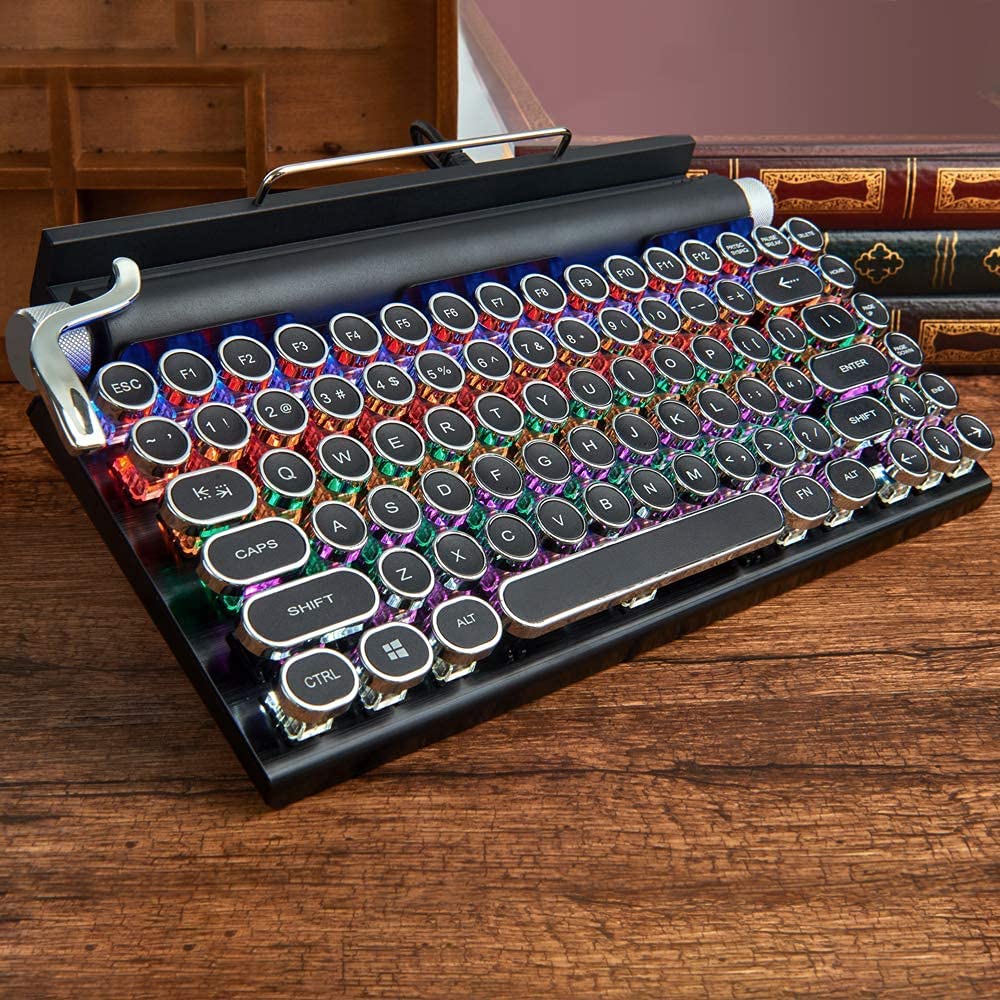 Retro Typewriter Keyboard for perfect combination between modern and classic