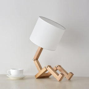 Robot Wooden Table Lamp with Quality Inspection