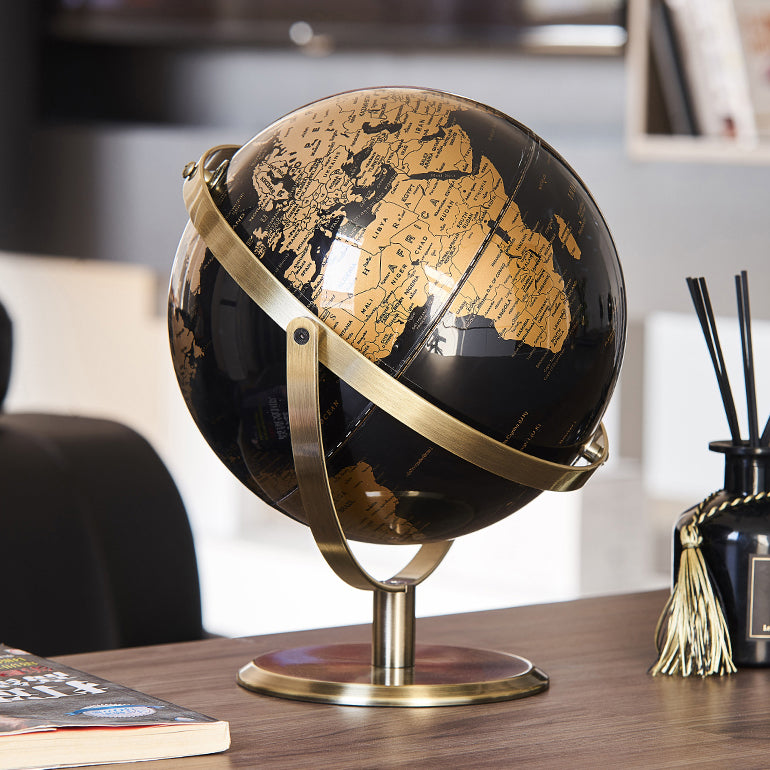 Antique brass globe for beauty and elegance vibes