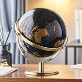 Antique brass globe dark color