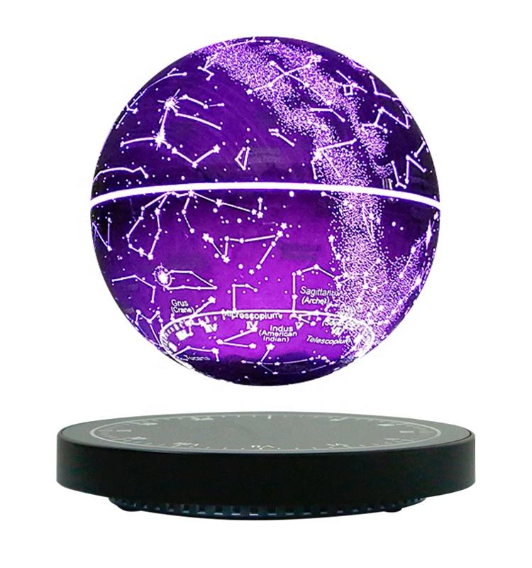 After Galaxy RGB Lamp levitates, you may spin it with your fingertip and watch it spin indefinitely.