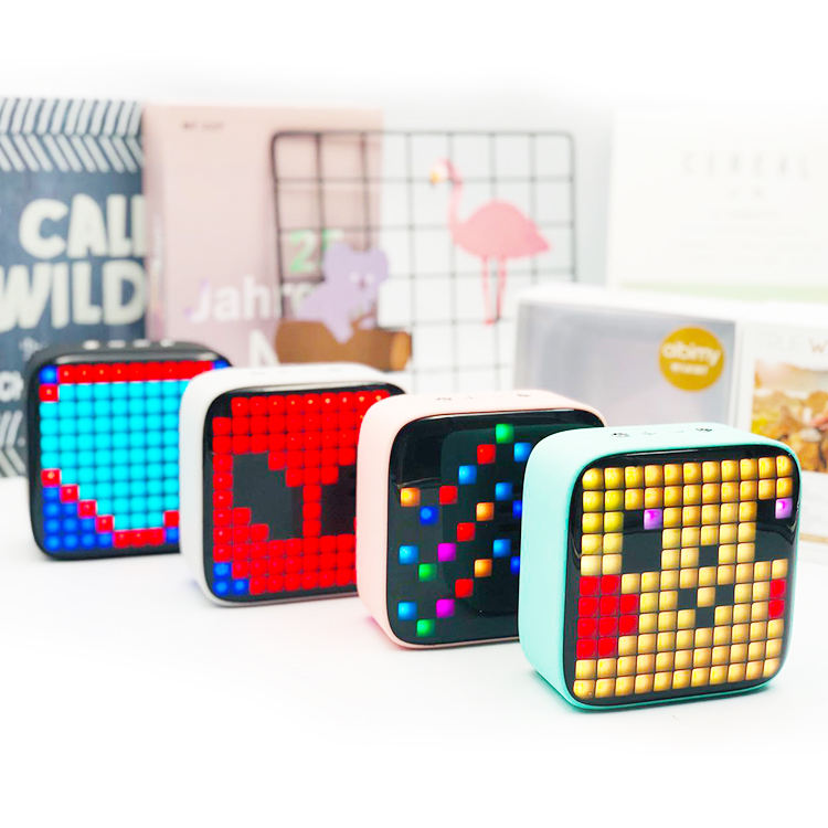 Pixel Art Bluetooth Speaker with Battery Capacity 2400 mAH