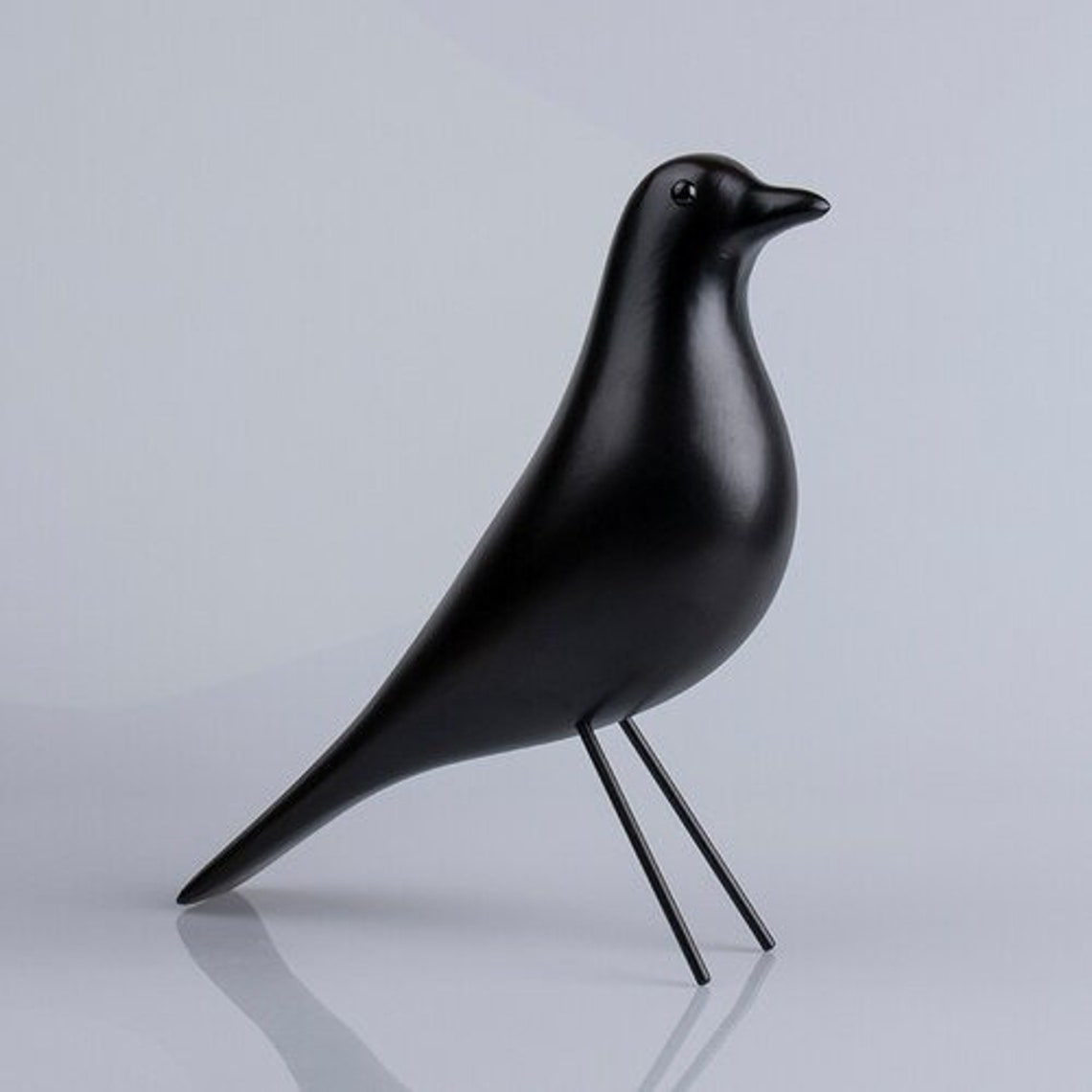 House Bird with Alder wood, steel wire materials.