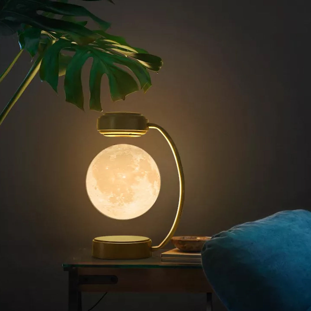 Levitating Moon Lamp with magnetic technology