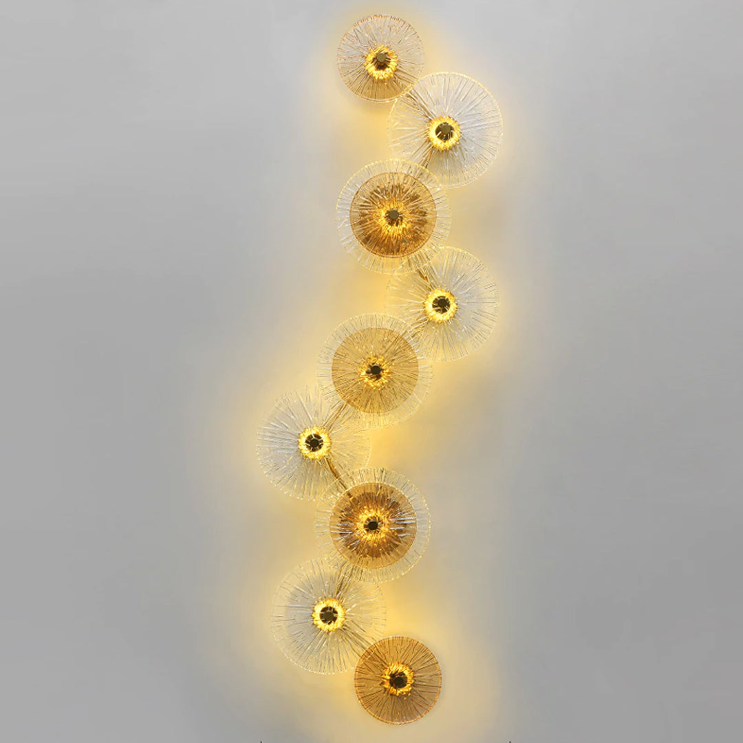 Lotus Leaf Wall Lamp with a hole to place it on the wall