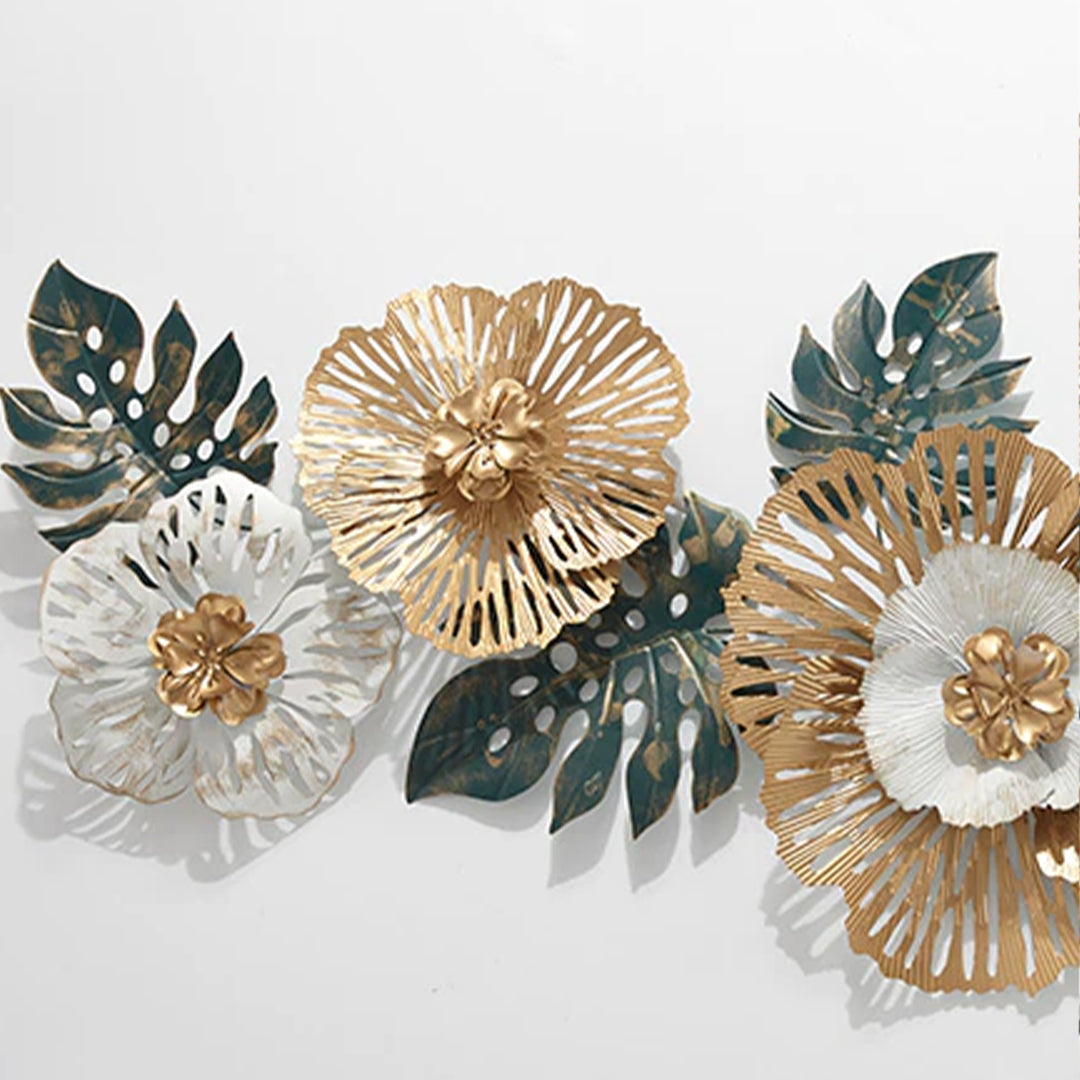 Flower Metal Wall Decor Include 1 Year Manufacturer's Warranty.