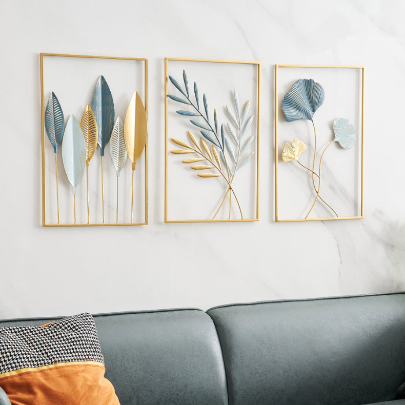Gold Metal Wall Decor The installation process is quite easy.
