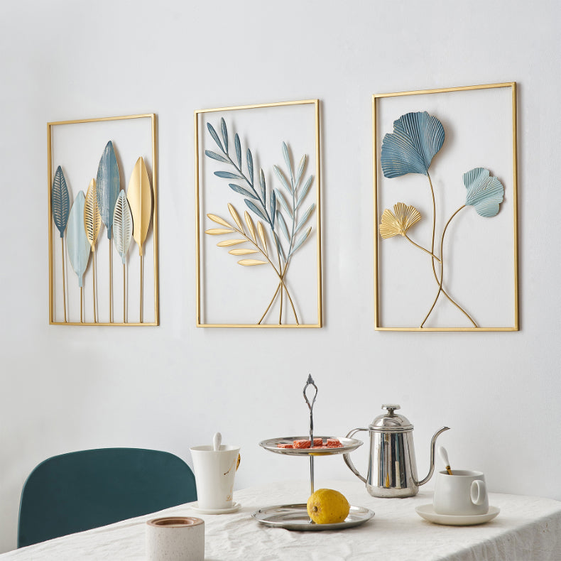 Gold Metal Wall Decor Handcrafted from durable iron metal.