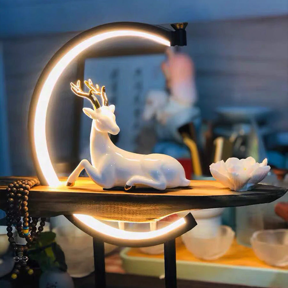 The Deer and Lotus Incense Holder Waterfall Lamp 360° Product Test
