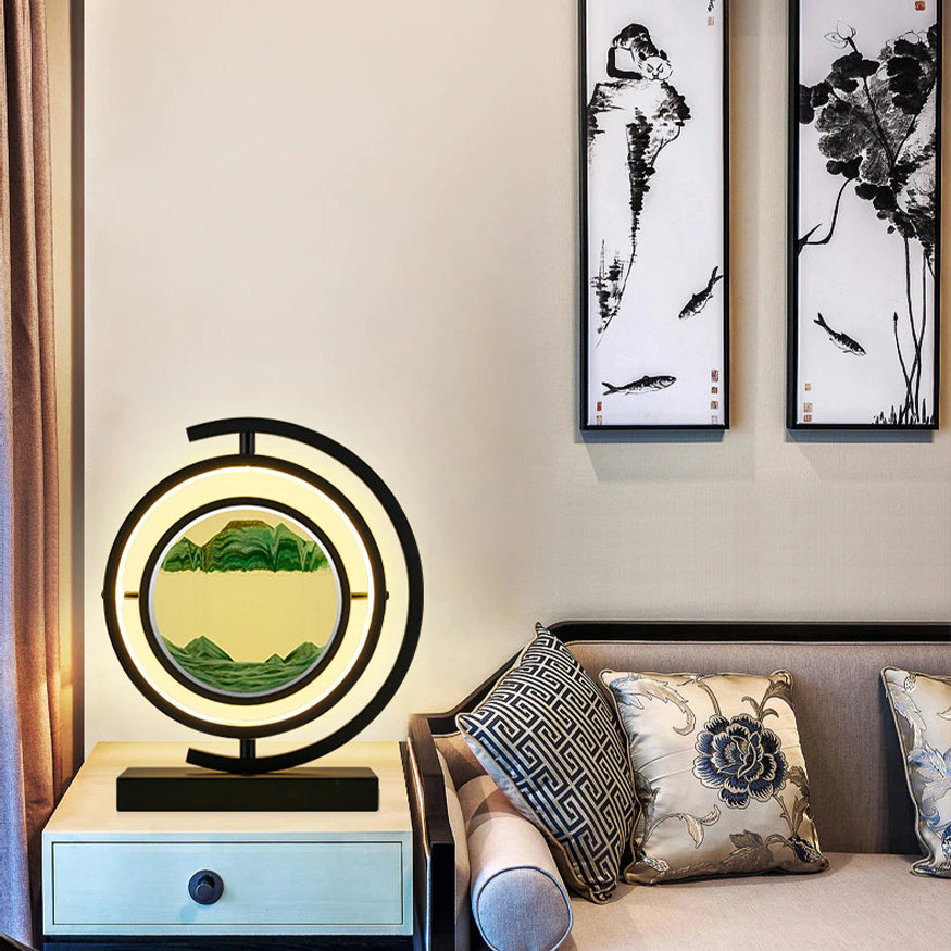 Quicksand 360 Hourglass Lamp Displaying the Artistic Expression