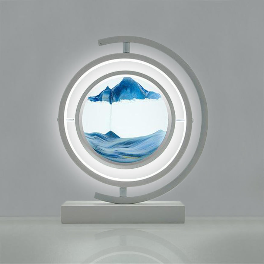 Quicksand 360 Hourglass Lamp with Level of Brightness Warm Light (3500K)