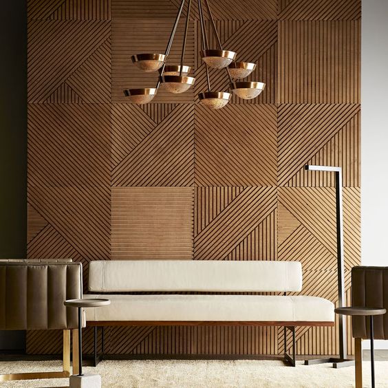 Mosaic Wood Wall Panel a popular design style material