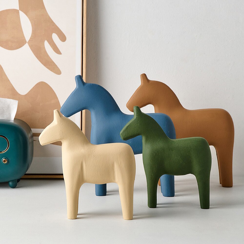 Trojan Horse Wooden Statue for desk or home