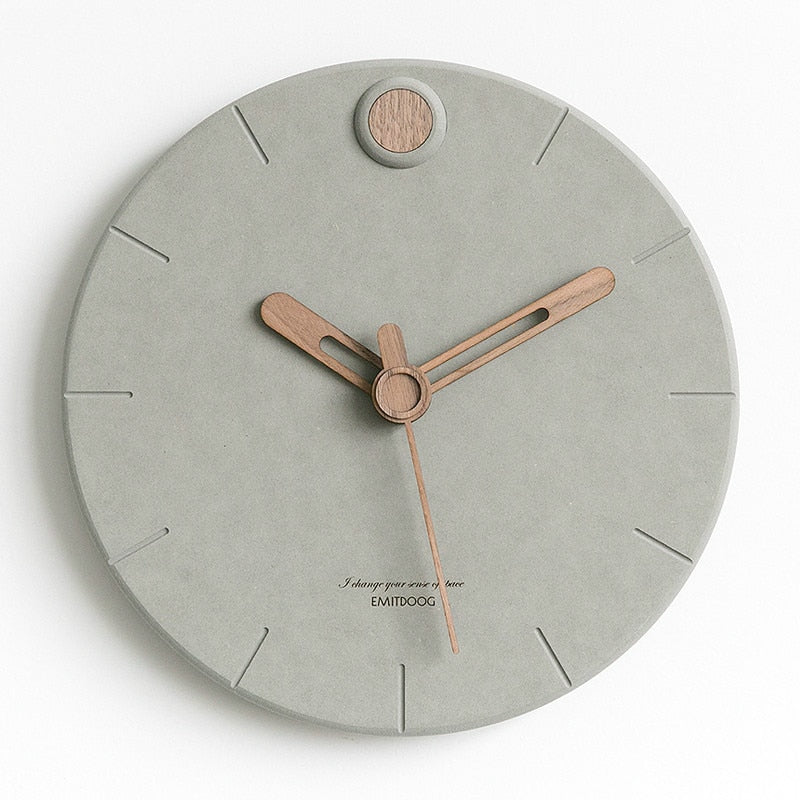Rustic Wooden Wall Clock for bedroom
