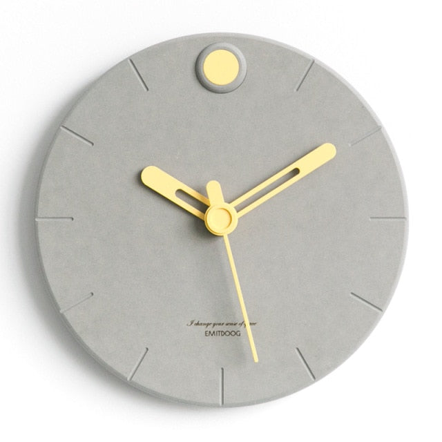 Rustic Wooden Wall Clock with Material Bamboo & Wooden