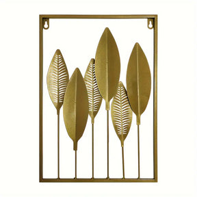 Golden Leaf Wall Art