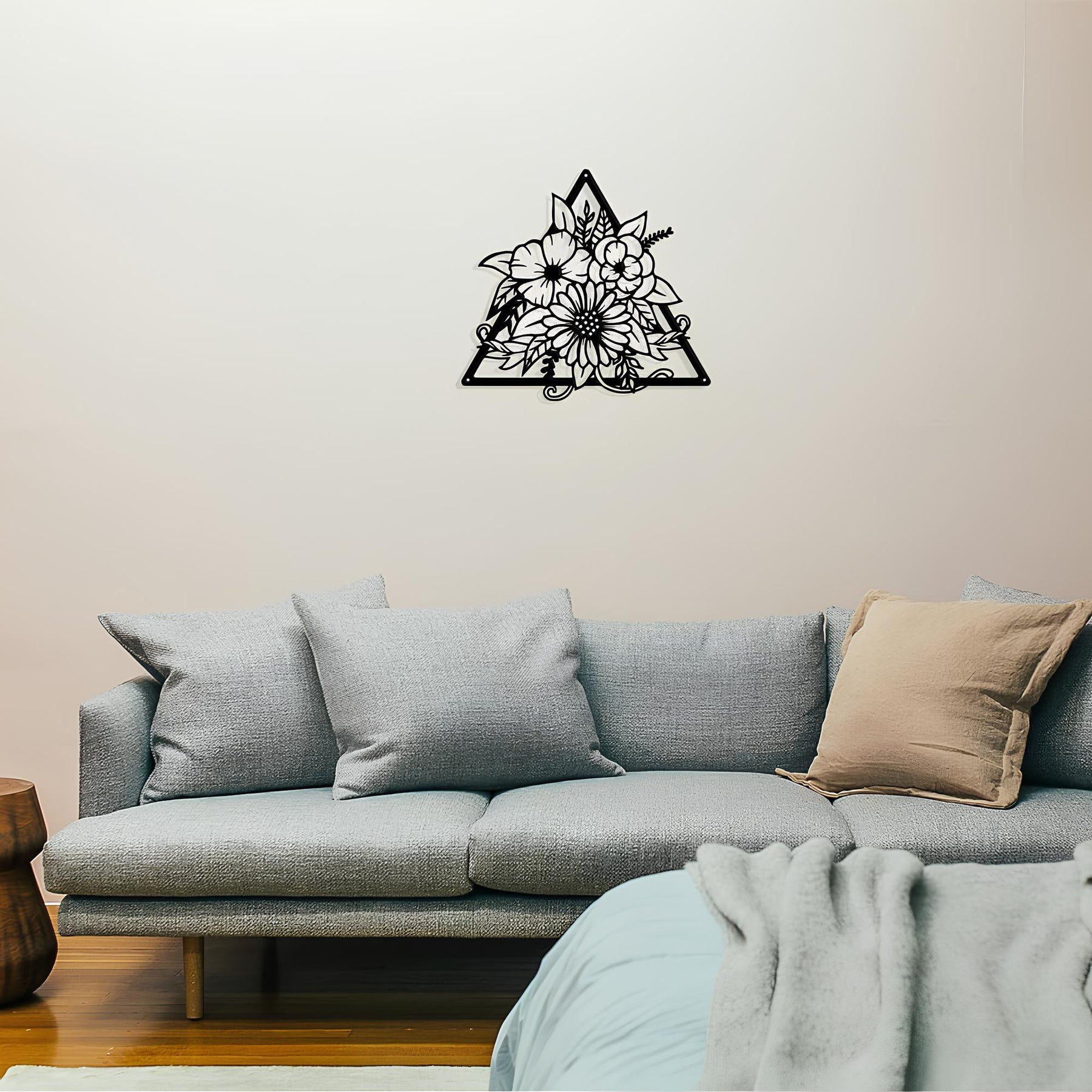 Blossom Silhouette Metal Wall Art