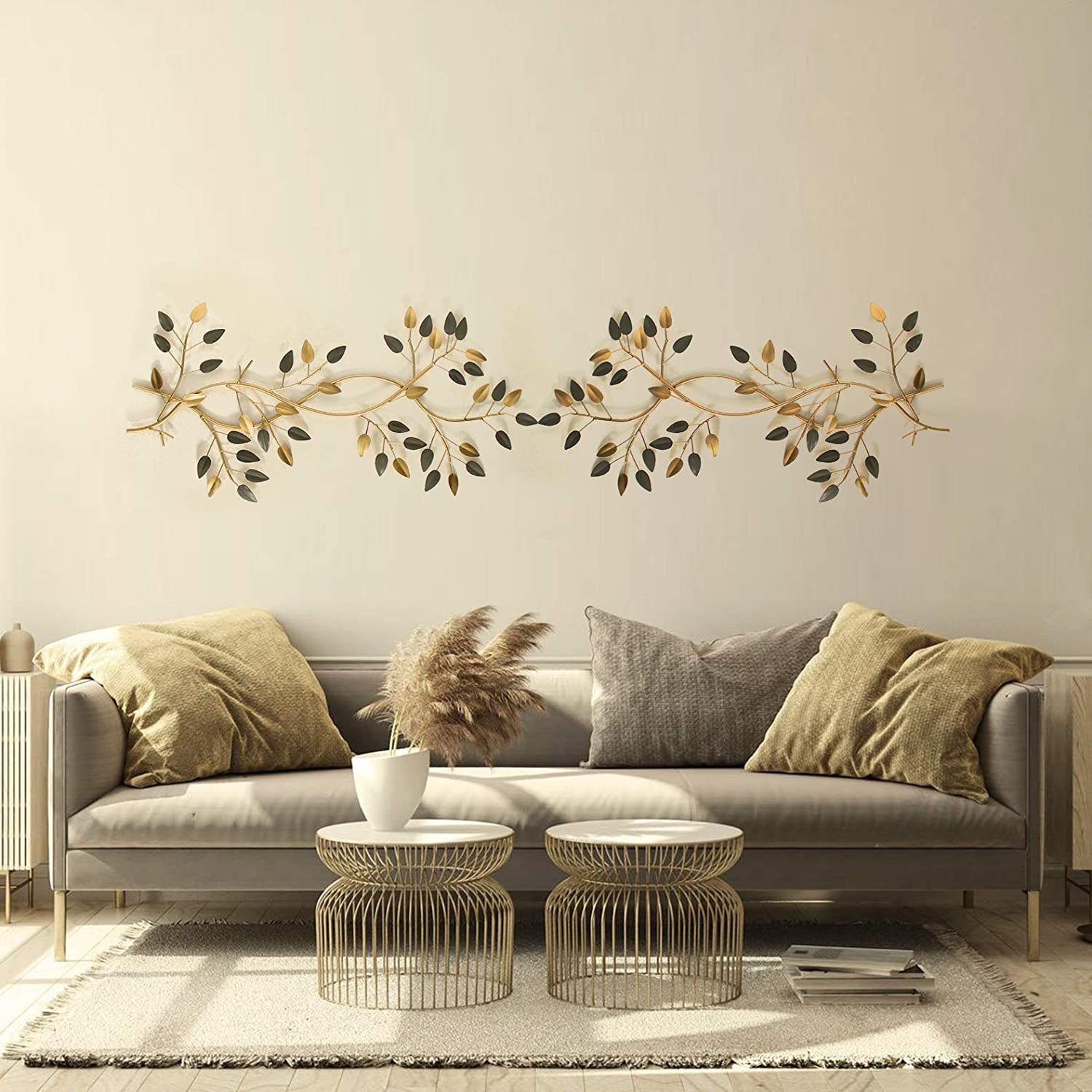 Aureate Leaf Trio Wall Art